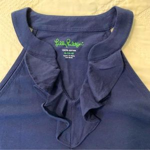 Lilly Pulitzer ruffle tank top sz XL 12-14